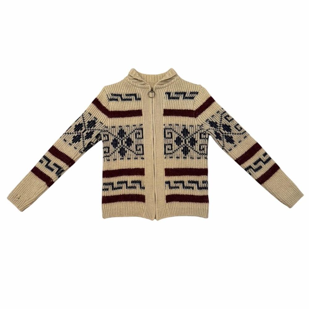 VTG Women's Pendleton High Grade Western Wear full-zip chunky knit Sweater - Picture 2 of 8